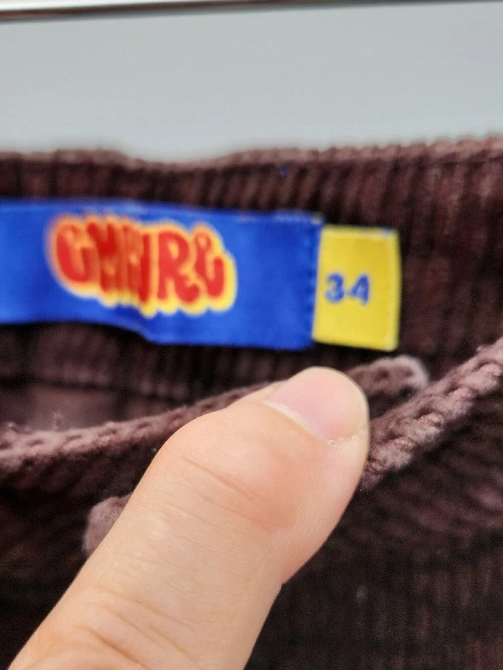 Men's Corduroy Pants in Wine — Casual Straight Fit